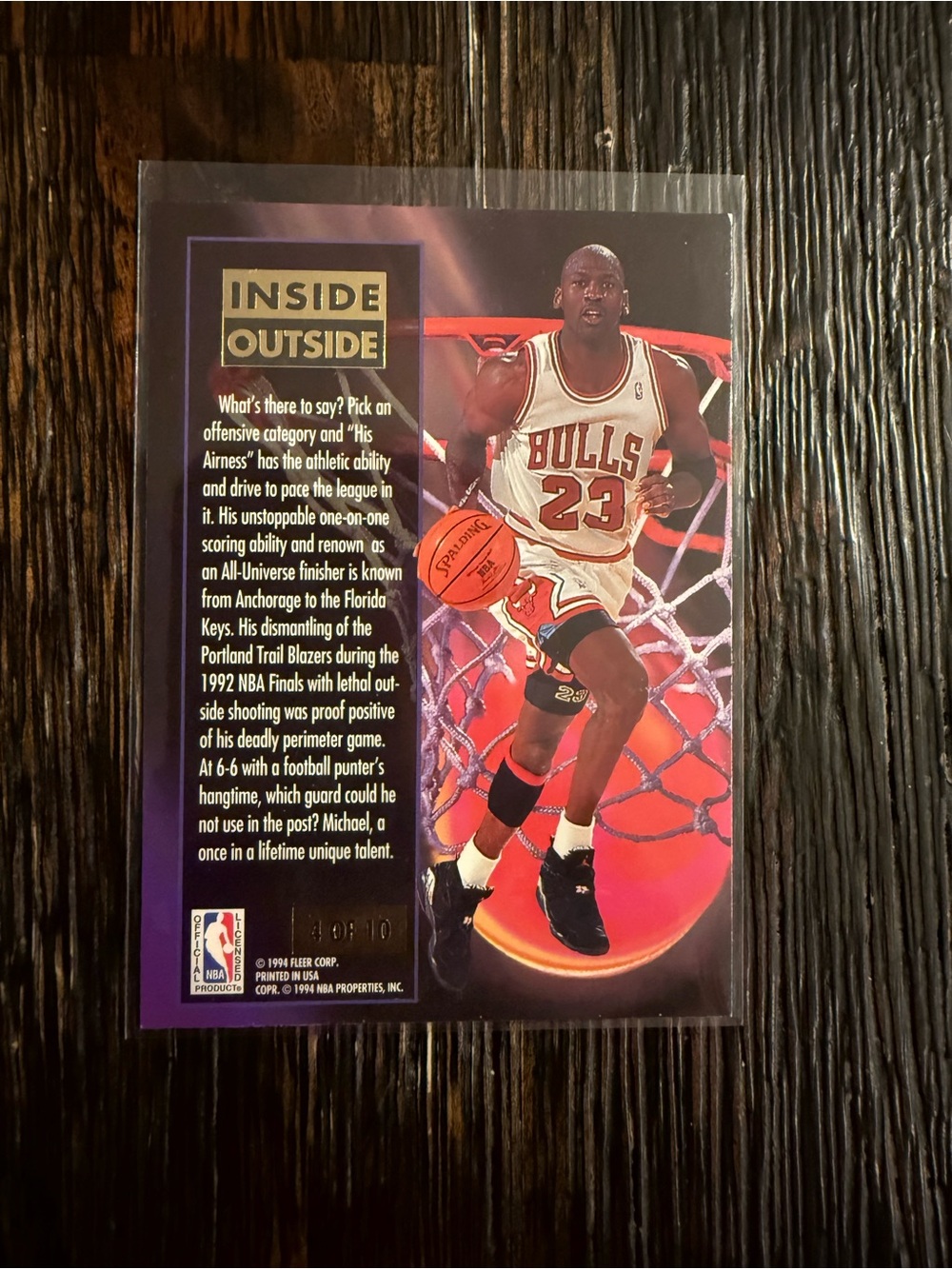Michael Jordan card - Picture 2 of 2